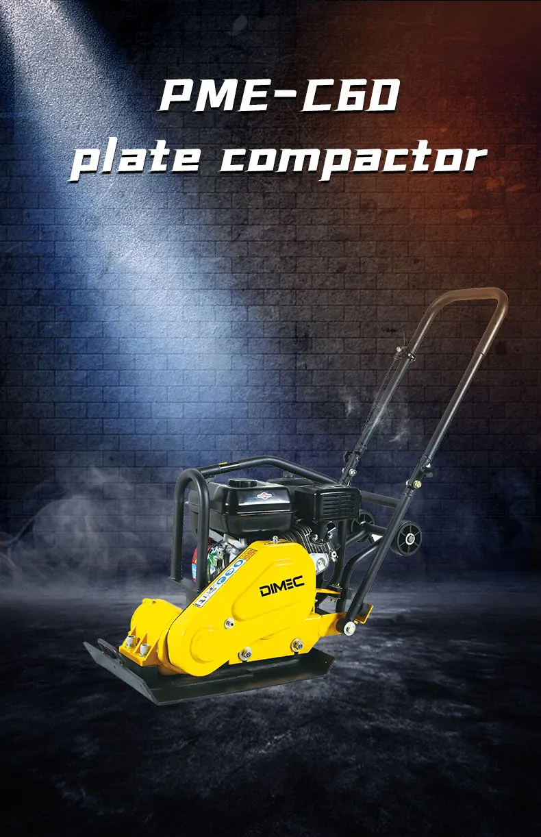 PME- C60 Small Hand Stone Gas Walk Behind One-way Forward Compacting Machine Plate Compactor for Sale