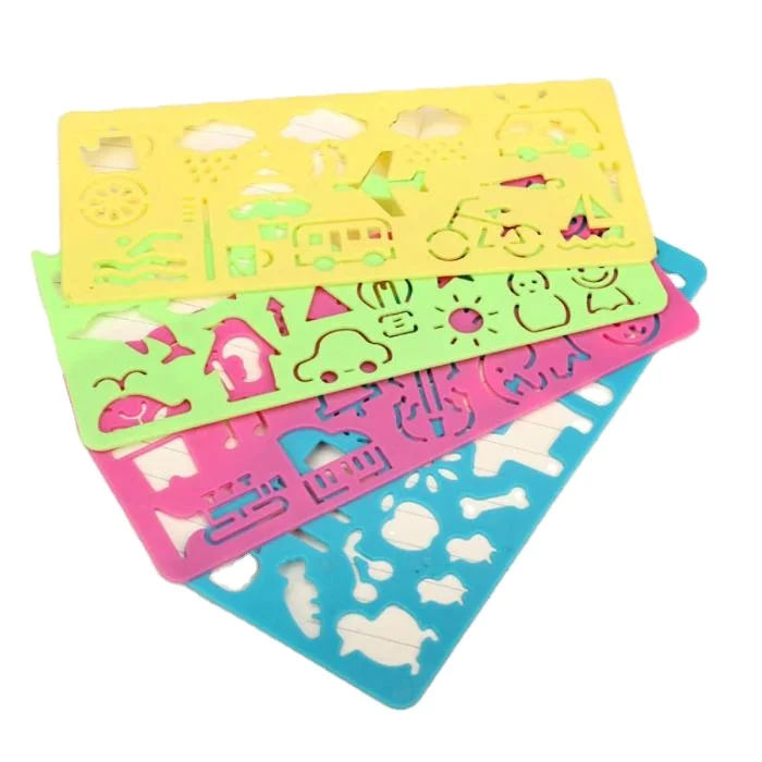 4 шт./компл. геометрическая линейка-спирограф обучающие инструменты для рисования животных канцелярские принадлежности для студентов детей игрушки для рисования подарки