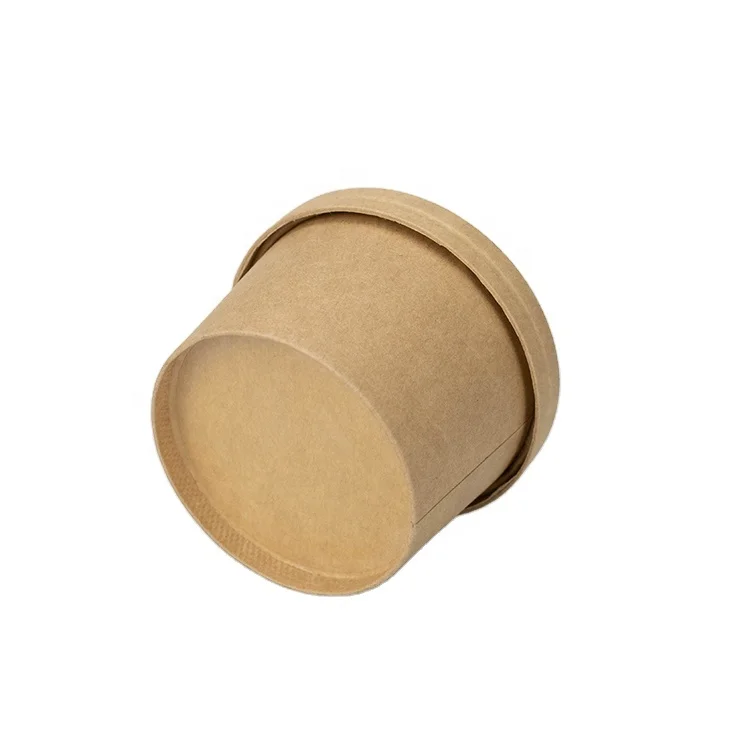 
kraft /bamboo material cardboard with compostable lids for packaging 