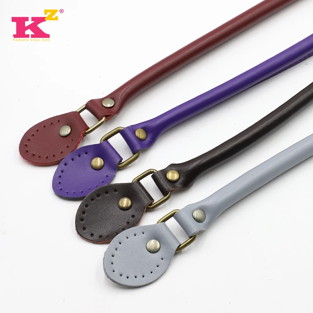 2Pcs/Pair 60cm High Quality Split Leather Bag Handles for Bag accessories Bag Handle