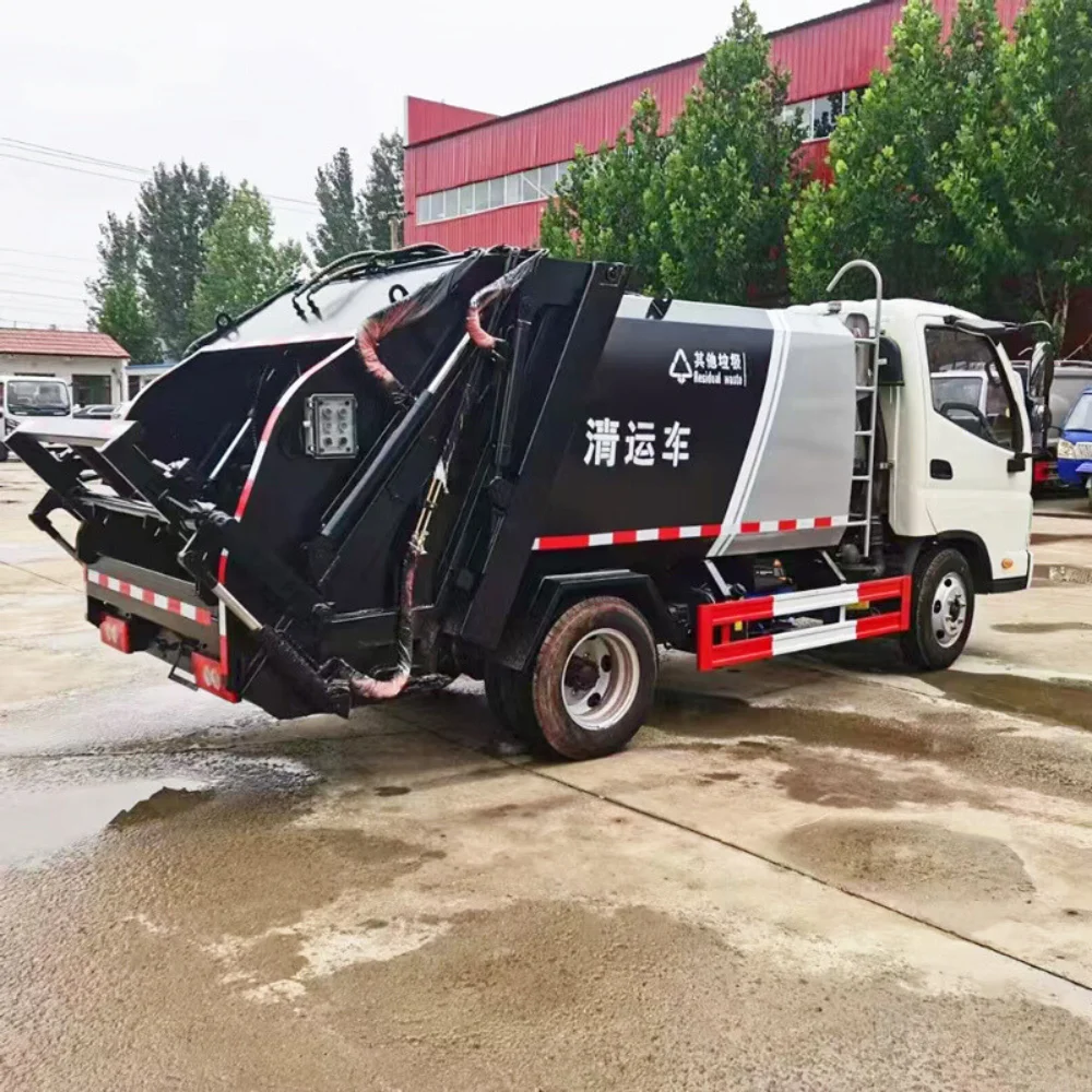 Лидер продаж компактный компресс-Мусоровоз новый модернизированный Мусоровоз автоматический компрессионный мусоровоз с защитной крышкой