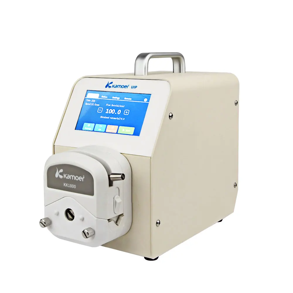Kamoer UIP LCD display touch screen control high flow rate 3 operating modes servo motor Precision peristaltic pump