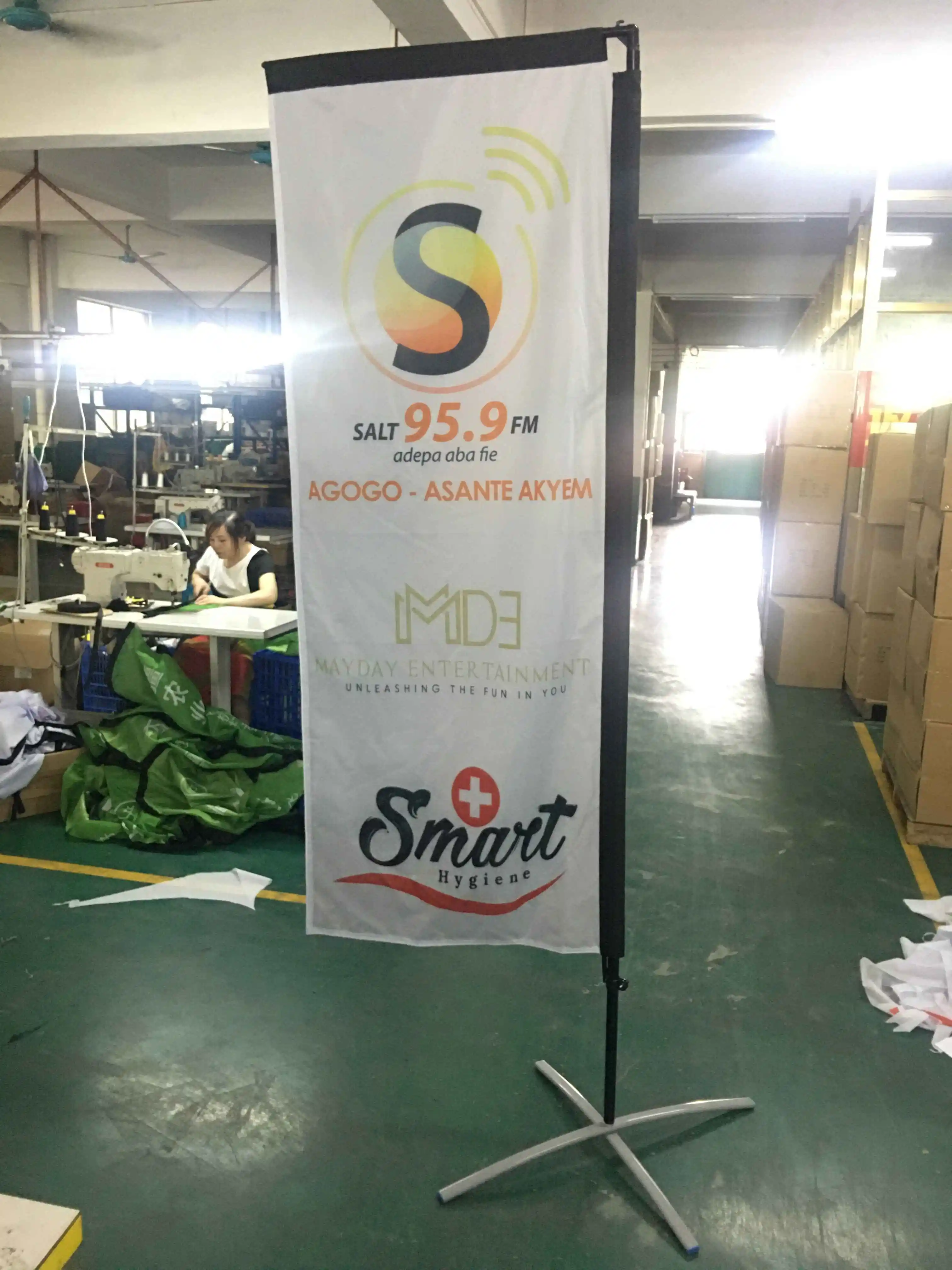 Outdoor Advertising Promotion Custom Flying Banners Stands Bali Bow Sail Swooper Teardrop Feather Beach Flags