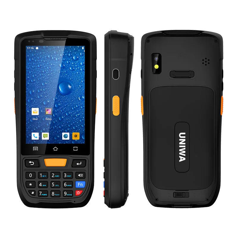 UNIWA HS001 IP67 Waterproof 4 inch Android 9.0 NFC 2D QR Barcode scanner 4G Handheld android rug pda