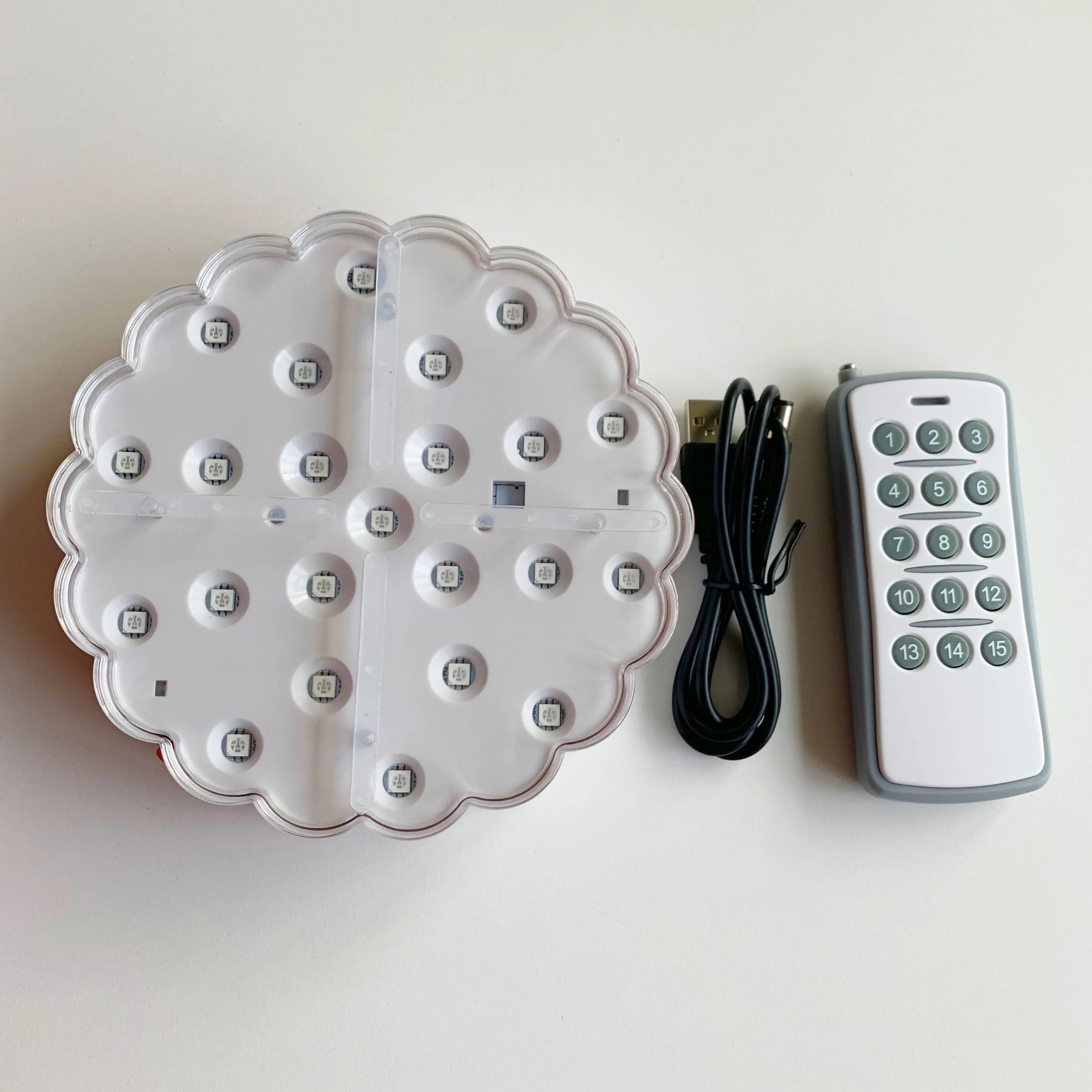 China wholesale New product hot Wedding Supplies 6 inch RF remote controlled table centerpieces led base light for Events