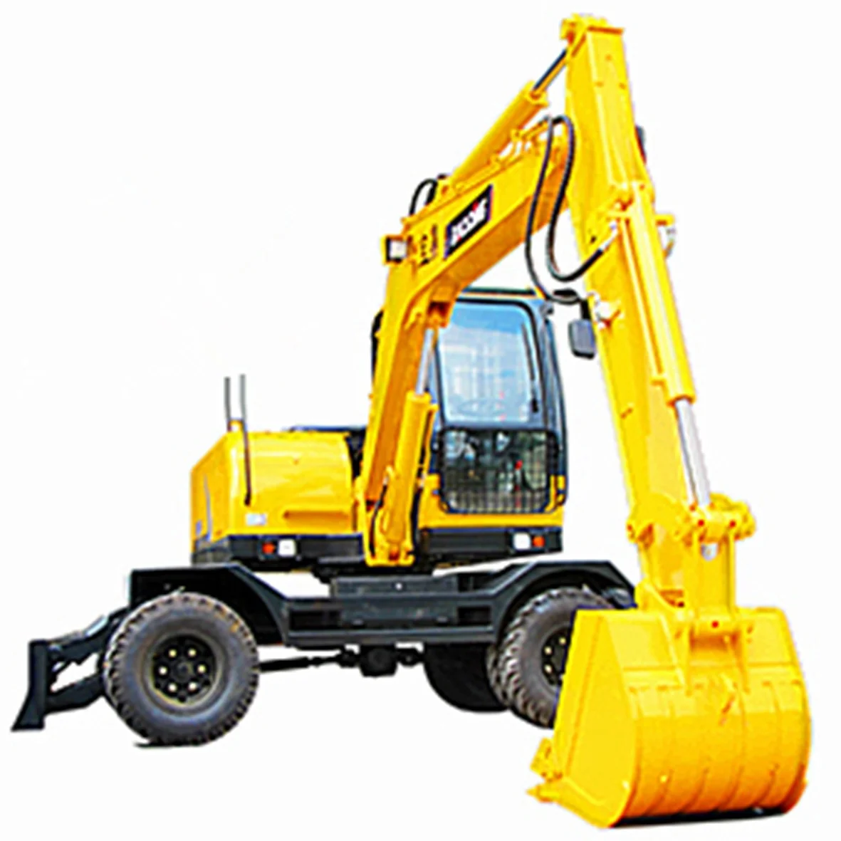 China excavator price bucket 0.35m3 wheel excavator best price for sale