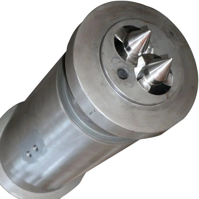 Профессиональный заводской нитрный биметаллический винтовой цилиндр 55/120 двухшнековый для экструдера выдувания пленочного полиэтилена Pp Hdpe