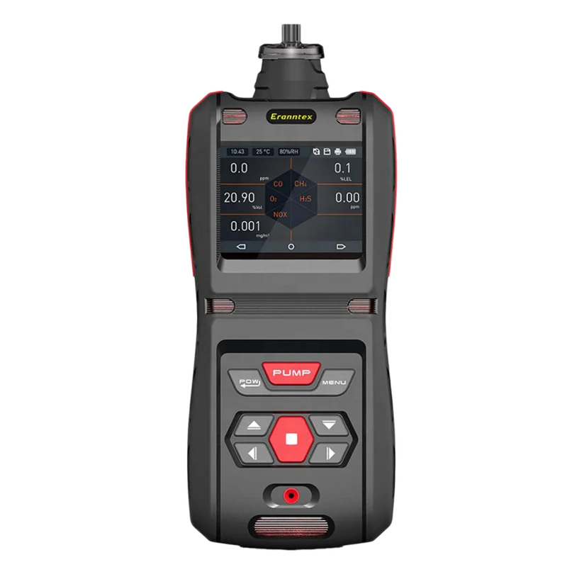 portable 5-in-1 gas detector CO H2S O2  Ex CO2 meters gas analyzers With built-in pump For industry