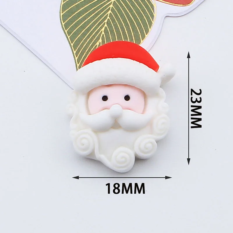 New design Snowman Tree star bell Christmas charms flat resin back DIY mini charms resin charms for jewelry making can add hook