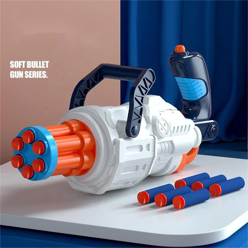 Premium Kids Sports Toy Shooting Game Soft Bullet Gun Gatling EVA Bullet Air Soft Gun Toy
