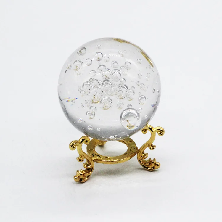 JY crystal crafts оптовая продажа Профессиональный Мульти-Спецификация стеклянный шар-пузырь со стеклянной основой