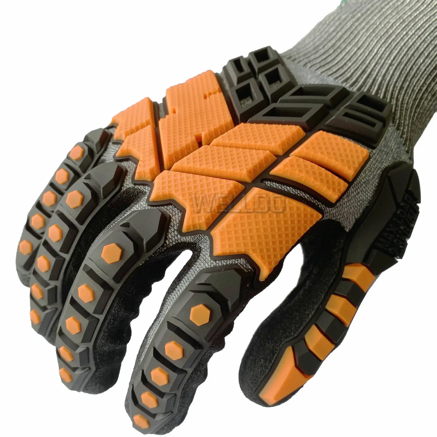High Class Protective Sandy Finish TPR level 5 anti cut impact resistant work safety gloves