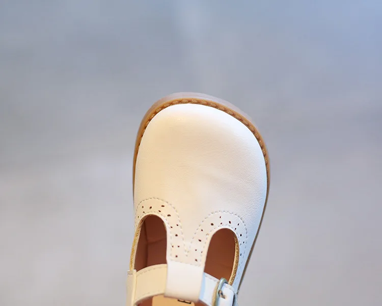 Wholesale Cheap Children Girl Dress Shoes Black PU Leathers Girls School Dress Shoes Holiday Custom Material Loafers Hook & Loop