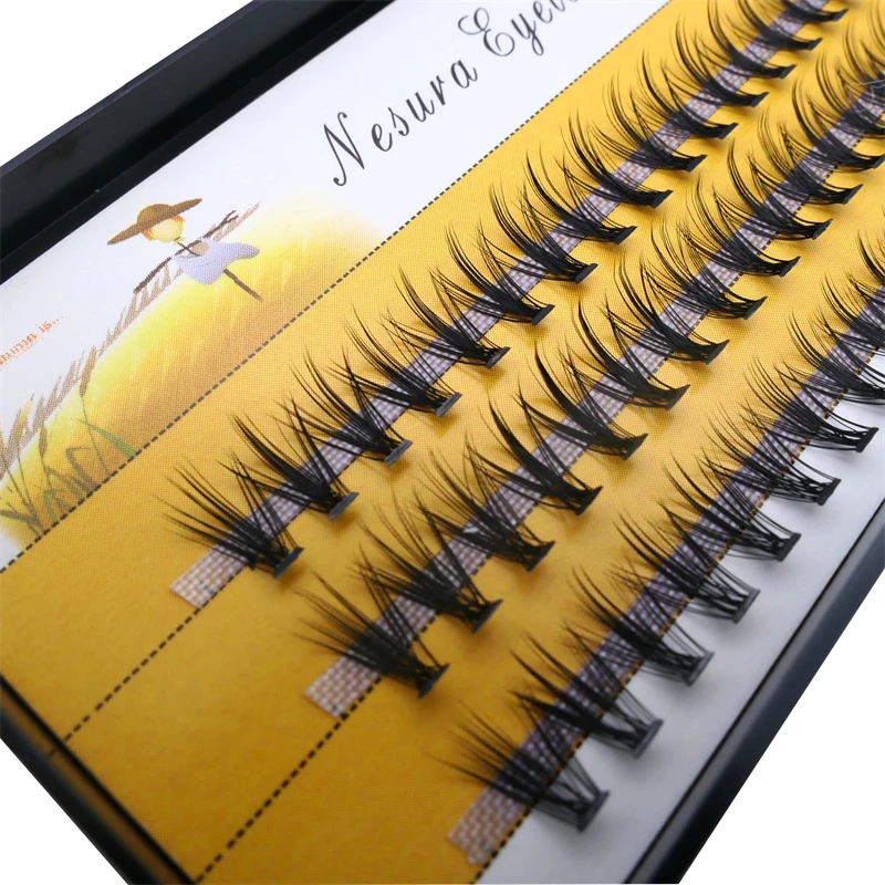 Бесплатные образцы Lashes3d оптовая продажа поставщик 10D 0D 30D цвет объем вееры для ресниц предварительно изготовленные кластер