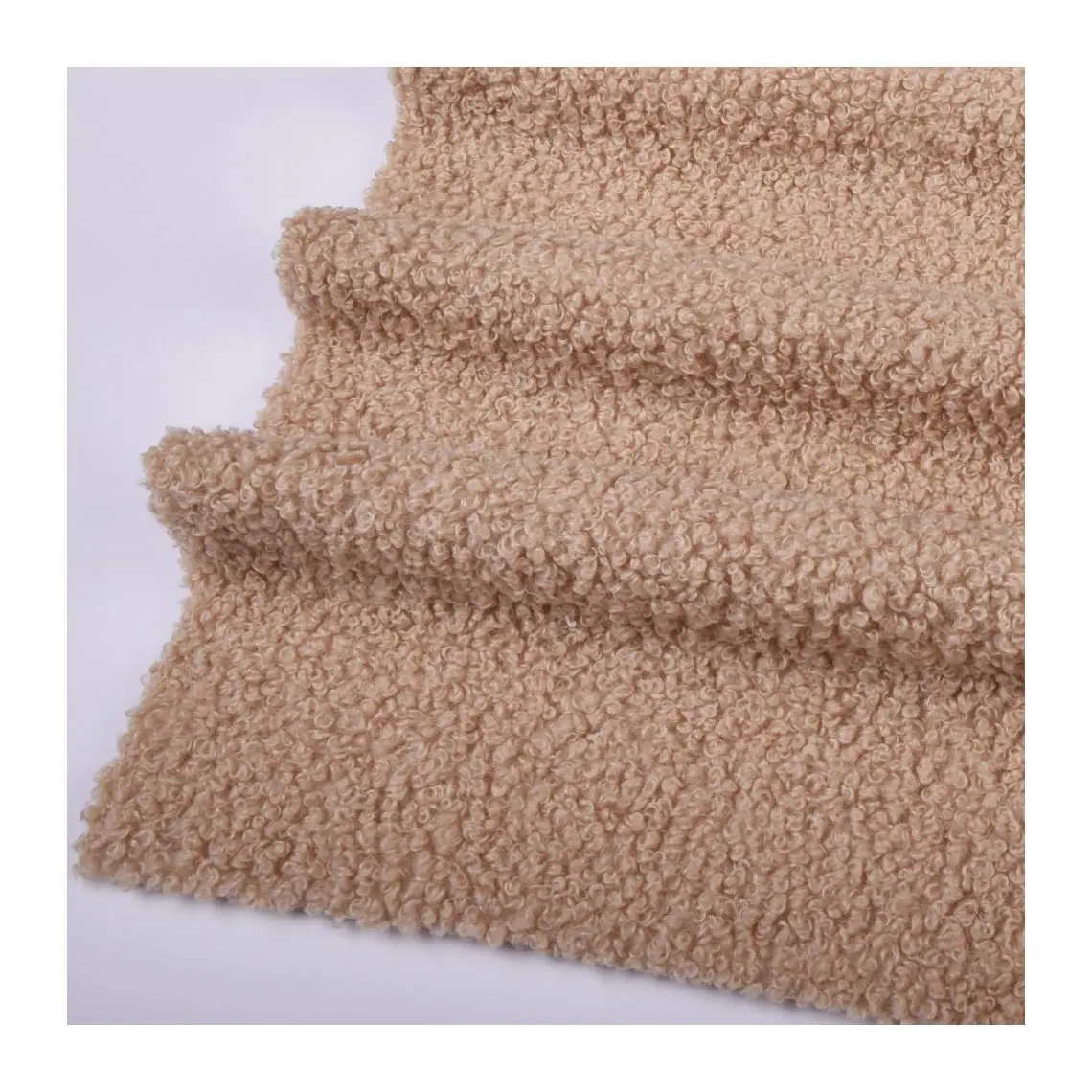 Teddy Fabric Polyester Sherpa Polar Fleece Velvet Fabric For Winter Coat ALTAI Teddy  100% Polyester Teddy Bear Fur Fabric