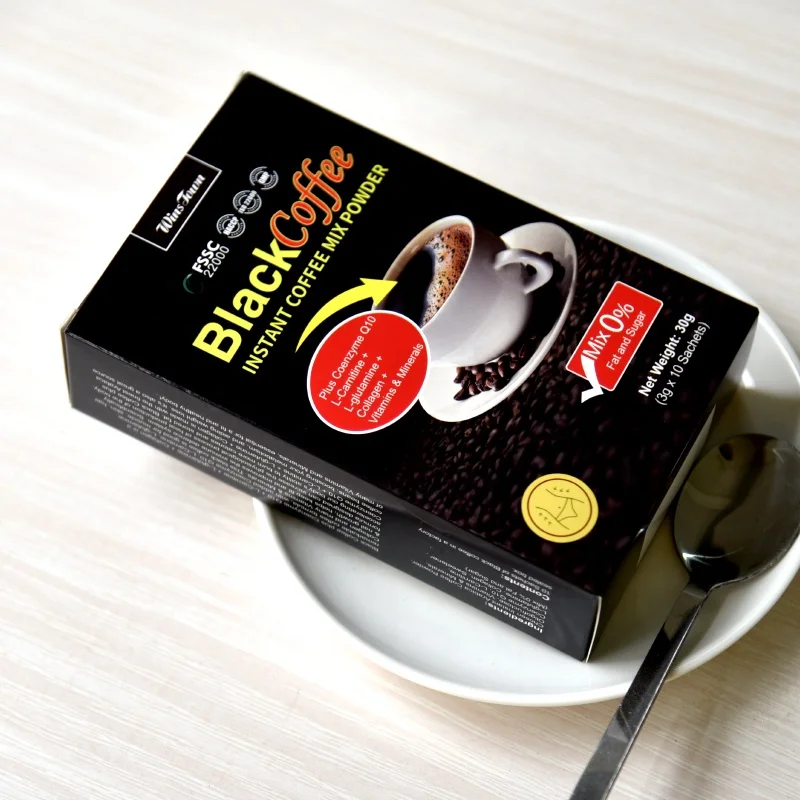 Winstown Aroma Bitter Black Instant Coffee Fit Detox Coffee Wansongtang Private Label Customized Welcome