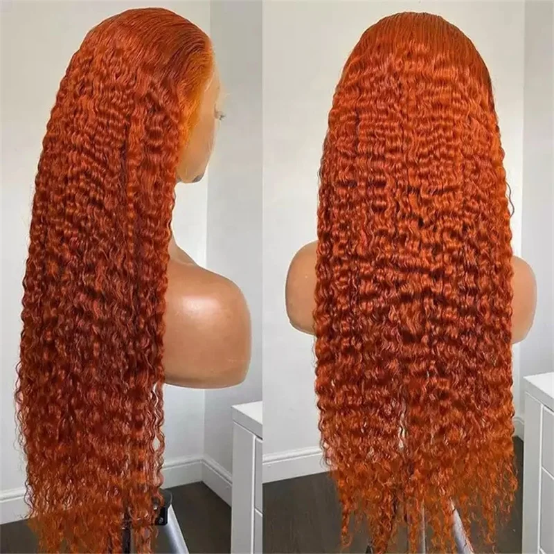 Most Popular Water Wave Synthetic Fiber Wig 13*0 Lace Frontal Wig With Baby Hair Faux Human Hair Full Lace Front Wigs