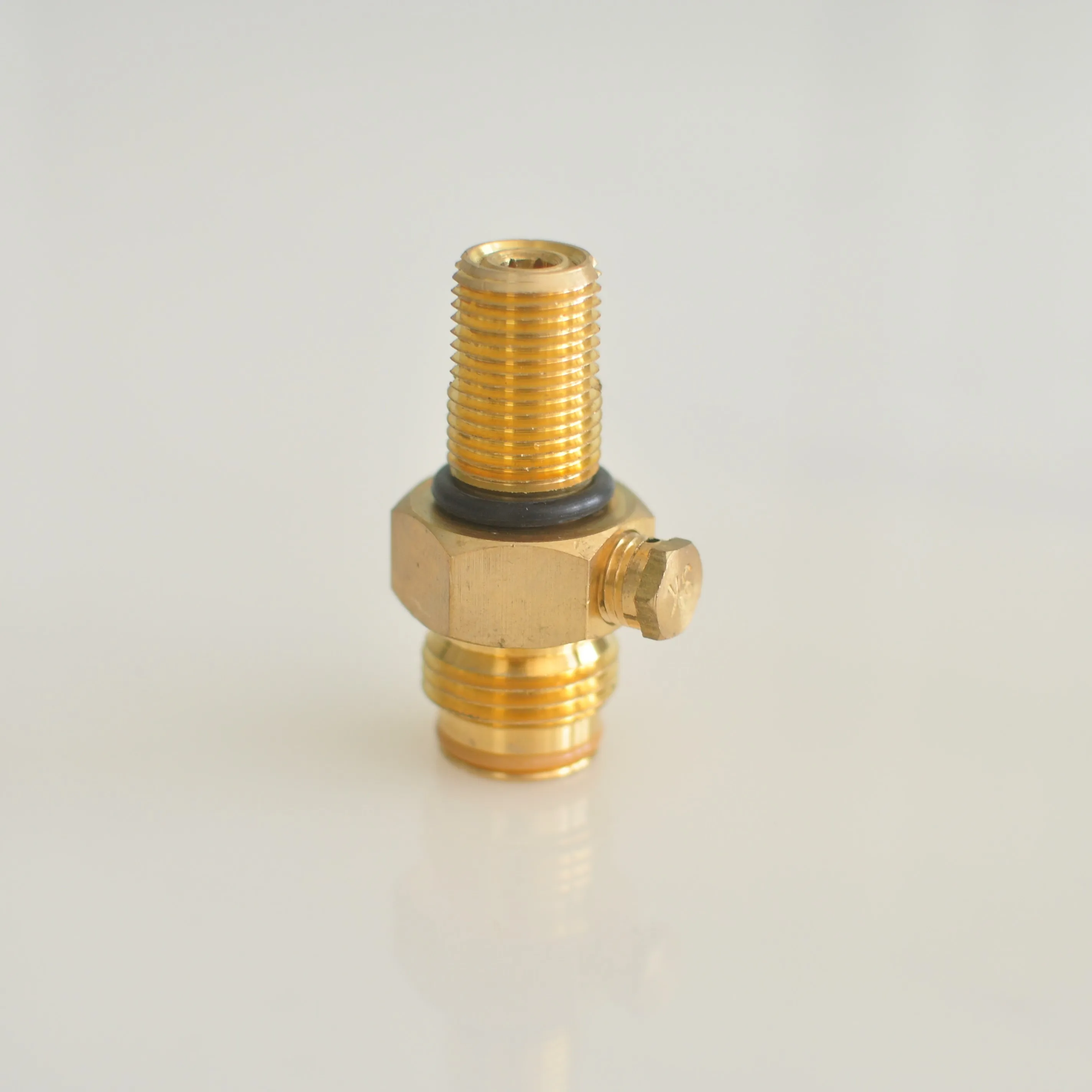 
pin valve mini valve with mini gauge for paintball co2 tank cylinder 