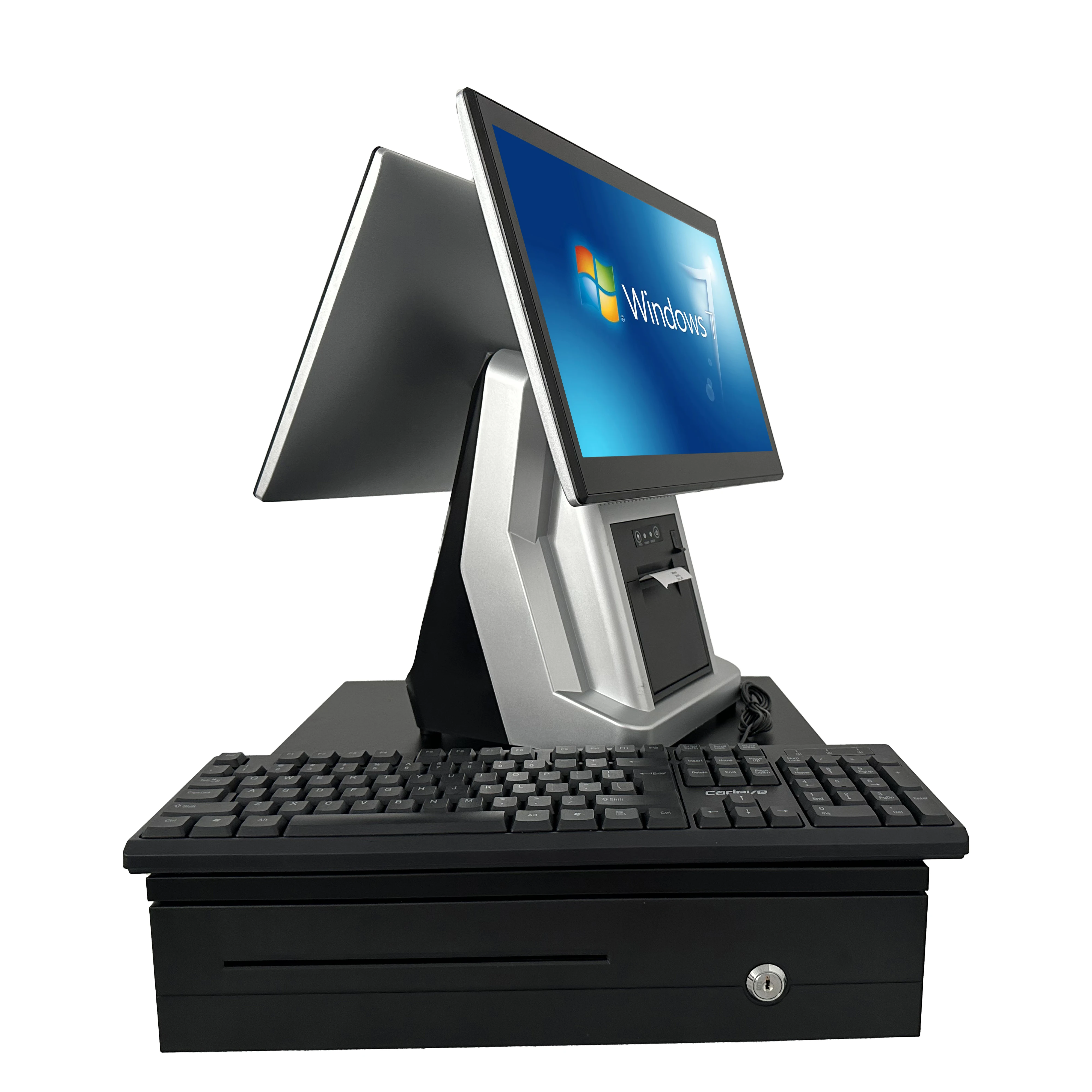 China Pos System Manufacturers Full Set All in One Cash Registers Built 80mm Receipt Printer