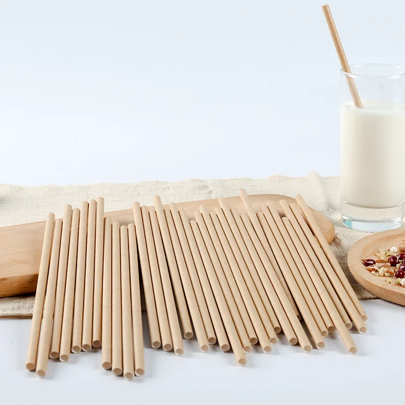 Hot Sale Disposable Customized Logo Milkshake Coffee Smoothie Custom Eco Friendly Boba Drinking Bubble Tea Paper Straws