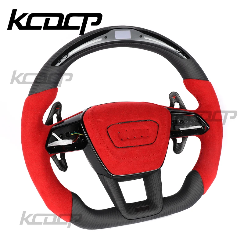 Carbon Fiber LED Steering Wheel For Audi A6 A7 A8 RS6 RS7 RS8 S6 S7 RS3 RS4 RS5