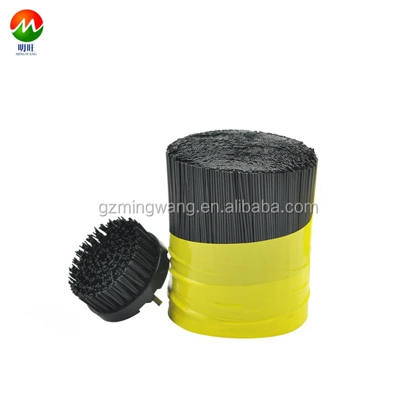 Фабрика китая промышленная нейлоновая щетина PA6 PA66 PBT PP чистящее оборудование роликовая щетка накаливания