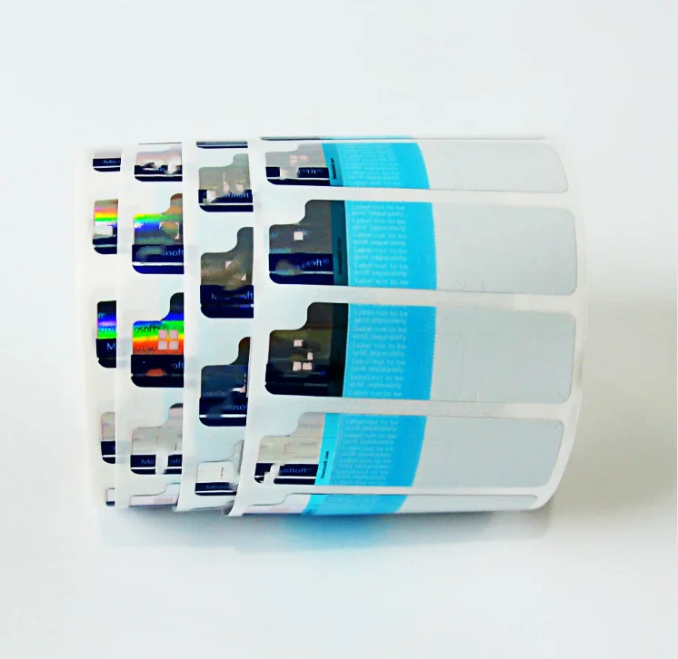 MS пустая наклейка с этикеткой от царапин Winndows 10 windowss 11 office 2016 2019 2021 COA