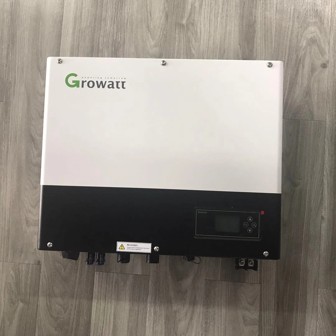Однофазный Гибридный Инвертор солнечной энергии Growatt Manufacture 6000W 48V Dc To 220V Ac 50/60Hz