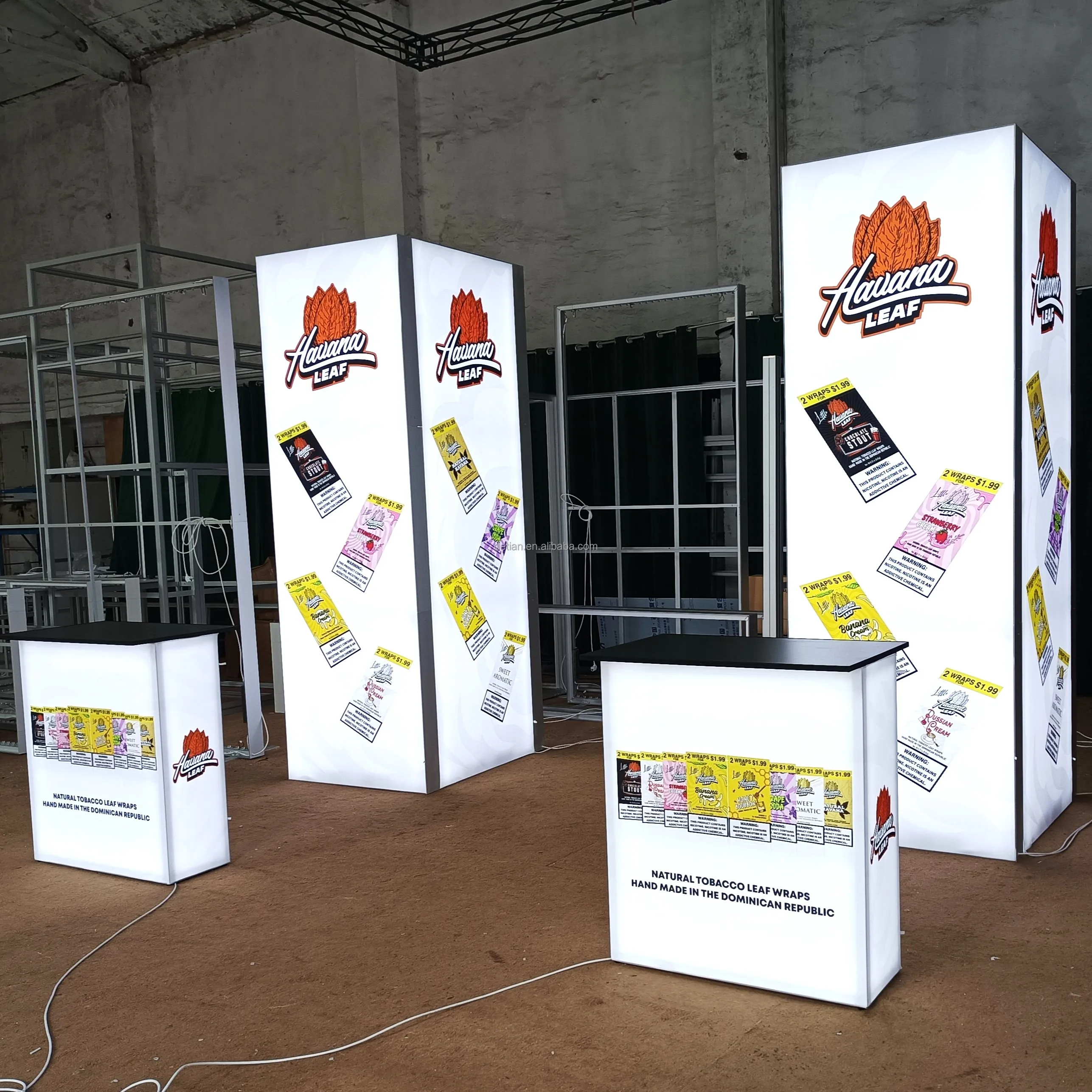 Высокое качество выставочный световой короб Бескаркасный светодиодный фон Рекламный тонкий стенд дисплей