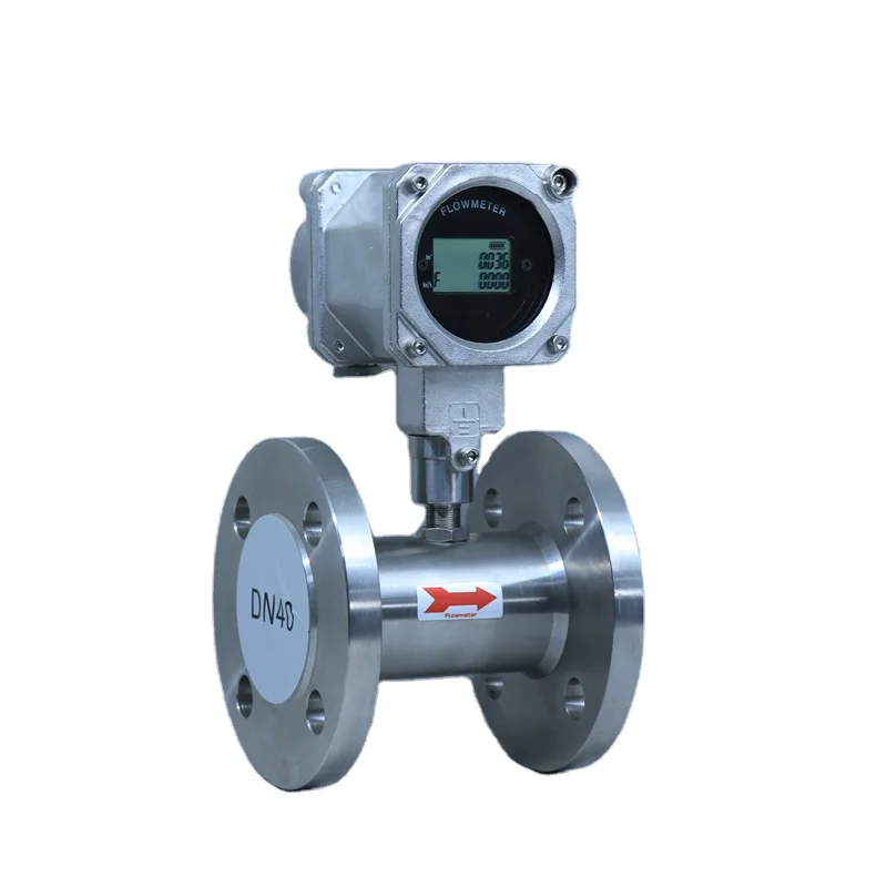 explosion proof gasoline diesel turbine flowmeter Sanitary turbine beer flow meter CE approved  liquid turbine flow meter