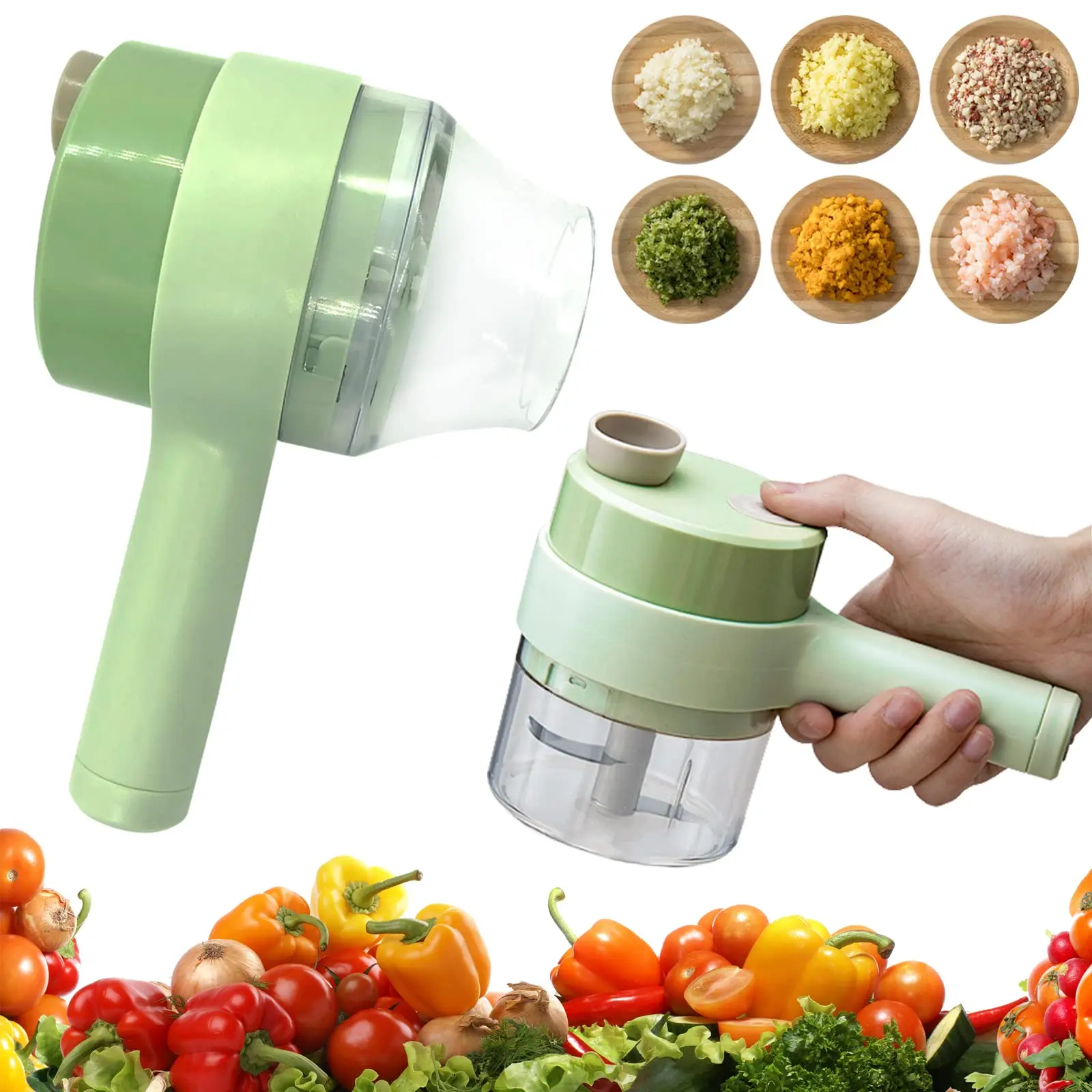 Hot Choice luxury Mini multifunctional manual slicer machine cutter electric vegetable chopper