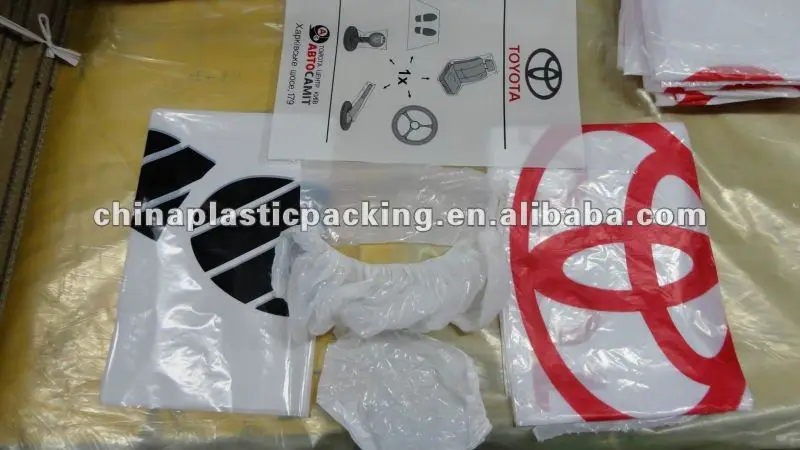 Disposable plastic Clear auto Seat Cover for TOYOTA Car
