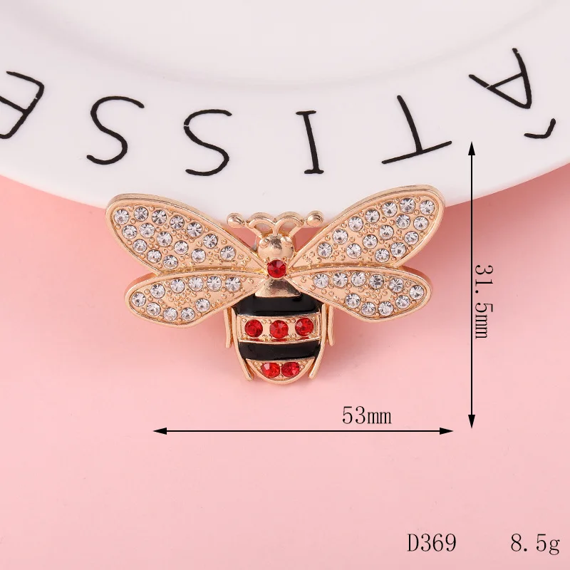 Fashion small metal bee shape shoe clips shoe buckles ornaments bling for women and girls party gifts shoes decorations charms