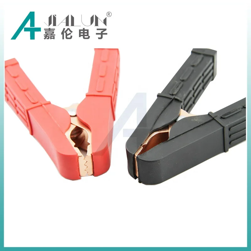 JIALUN Insulators Installed Alligator Clip For Test Large Cooper Battery Clamp Clips