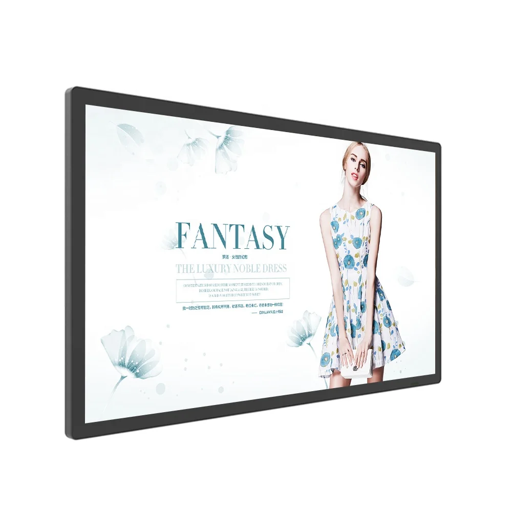 32 Inch Super Narrow Frame Android Smart TV LCD Screen Advertising Players Digital Signage for Wall Mount