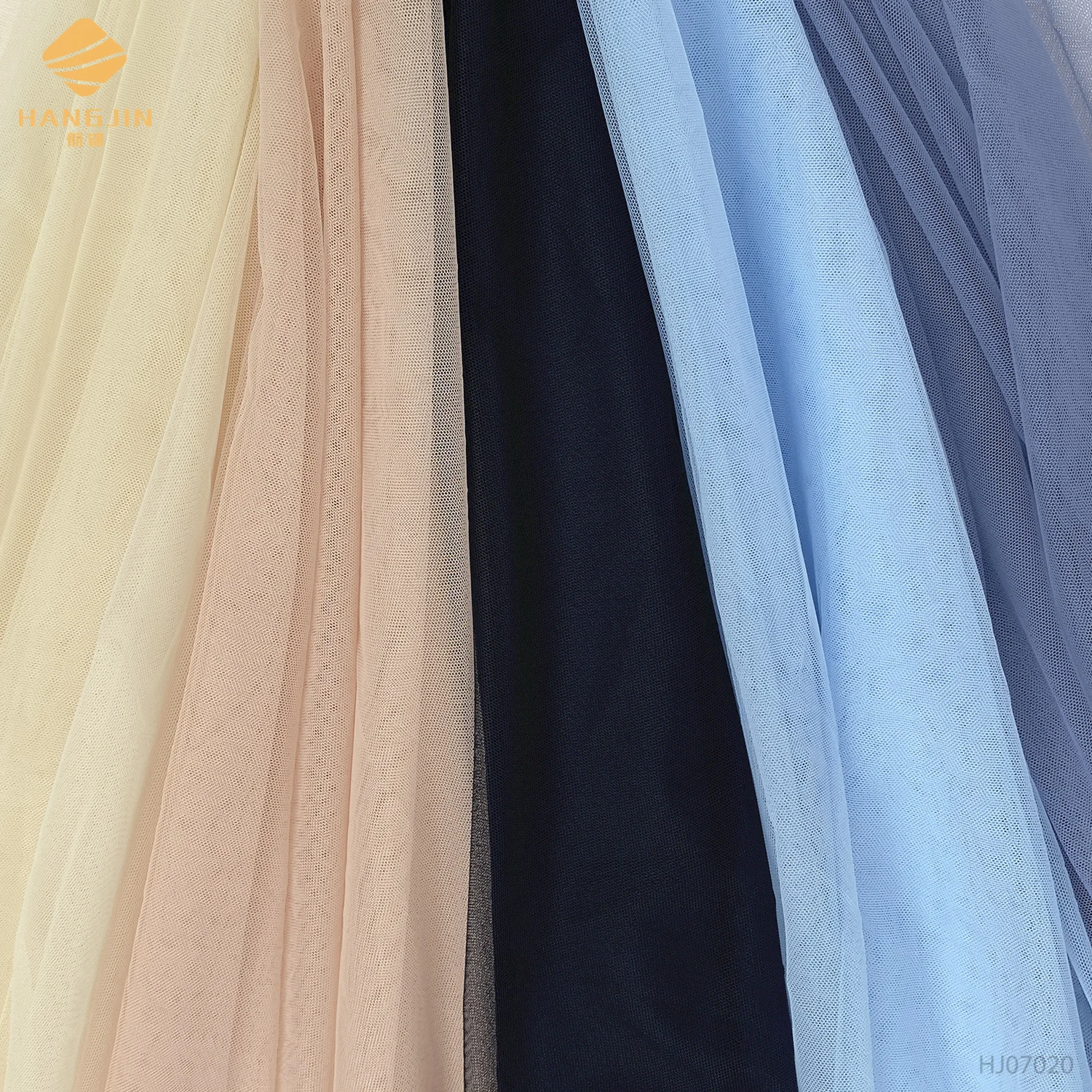 Wholesale polyester tulle fabric illusion mesh net color tulle for tutu dress decoration
