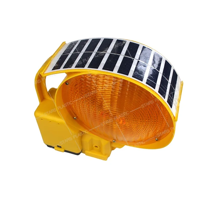 
Solar Led warning light European style barricade light traffic warning light 12352 standard 