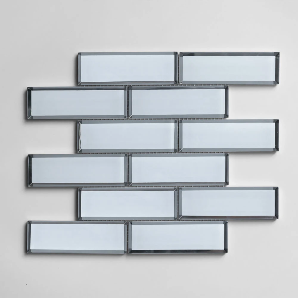 
3d mirror kitchen white glass mosaic subway tile brick bathroom backsplash grey kitchen wall tiles glass mosaic tile 