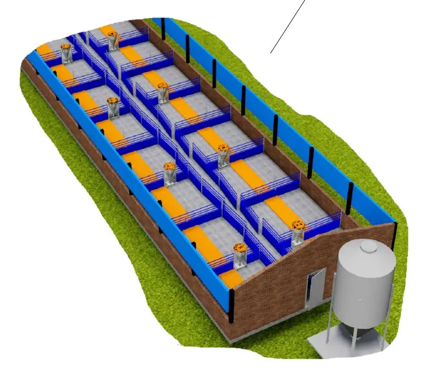 Metering drop feeder feeding system can control feed for pigs/cows