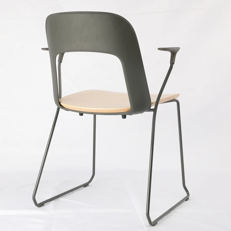 WEWORTH OEM Office Furniture Red Dot Awards 2020 Stackable Plastic Back Nordic Dining Chairs