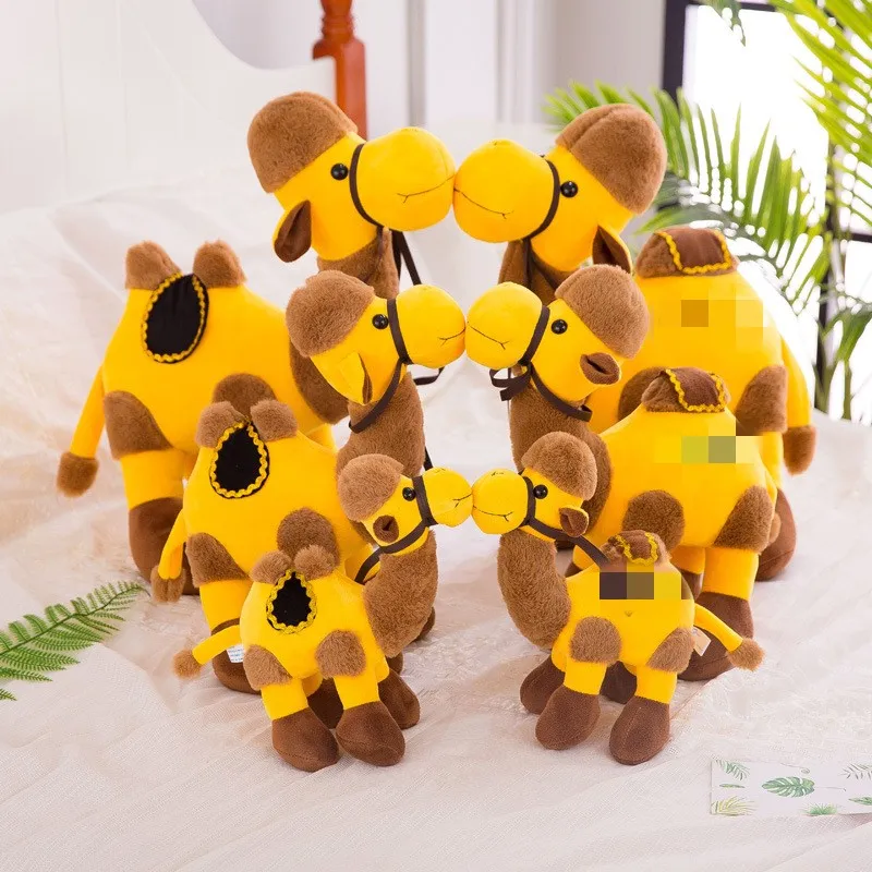 wholesale soft camel plush toy camel stuffed animal Custom LOGO travel souvenirs camel toy animal graduation gifts bactrian came