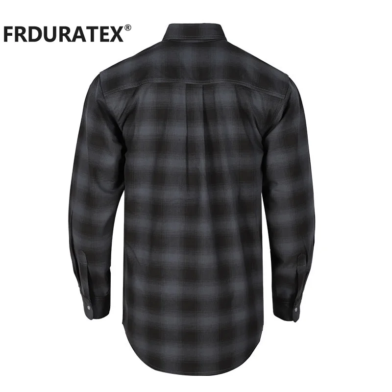 Wholesale UL Certificated NFPA2112 FR Plaid Fire Resistant Mechanic Workwear Welding Work FR Printing shirts For Worker