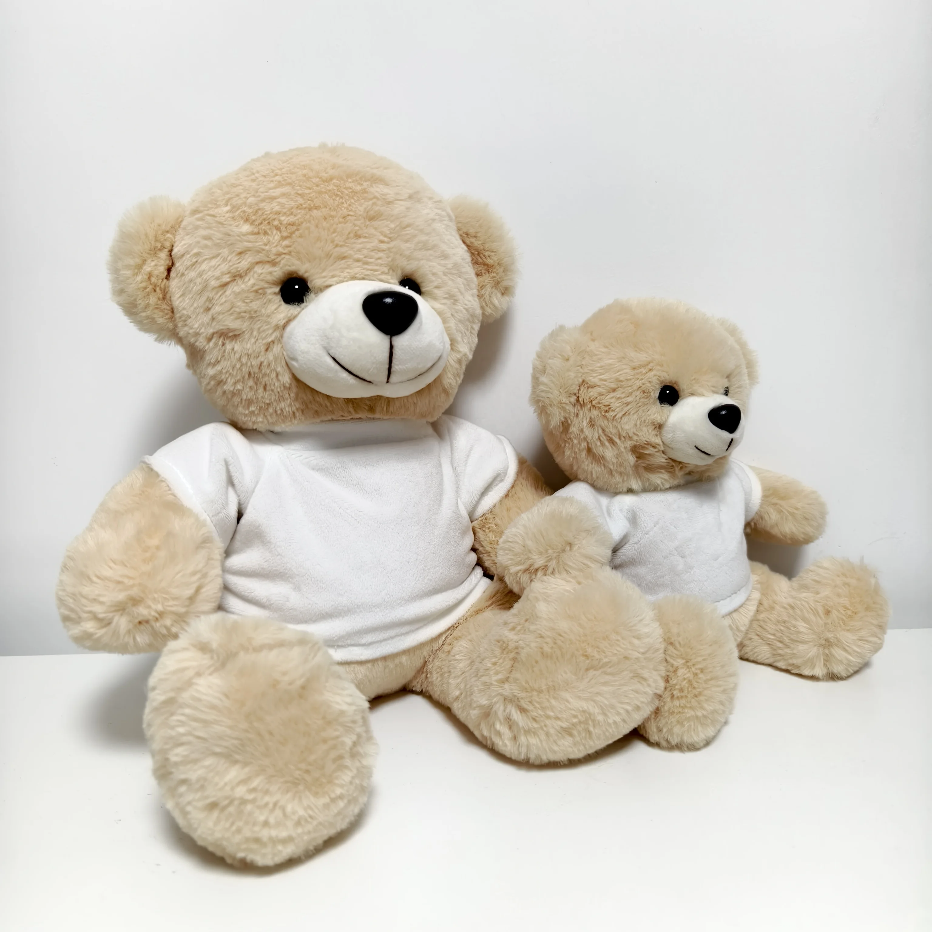 Bear plush toys stuffed animal blank sublimation mini teddy bear t shirts wholesale custom teddy bear logo