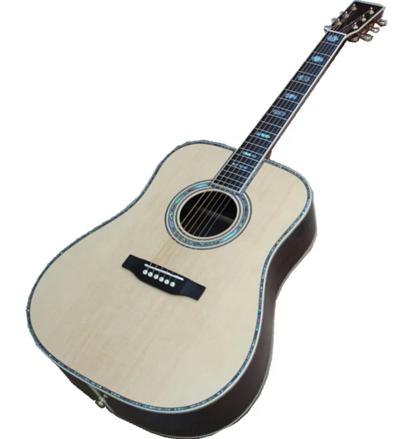 Huiyuan 41 'D45, акустическая гитара из массива дерева с инкрустацией в виде морской оболочки для музыкальных выставок, оптовая продажа, Классическая гитара