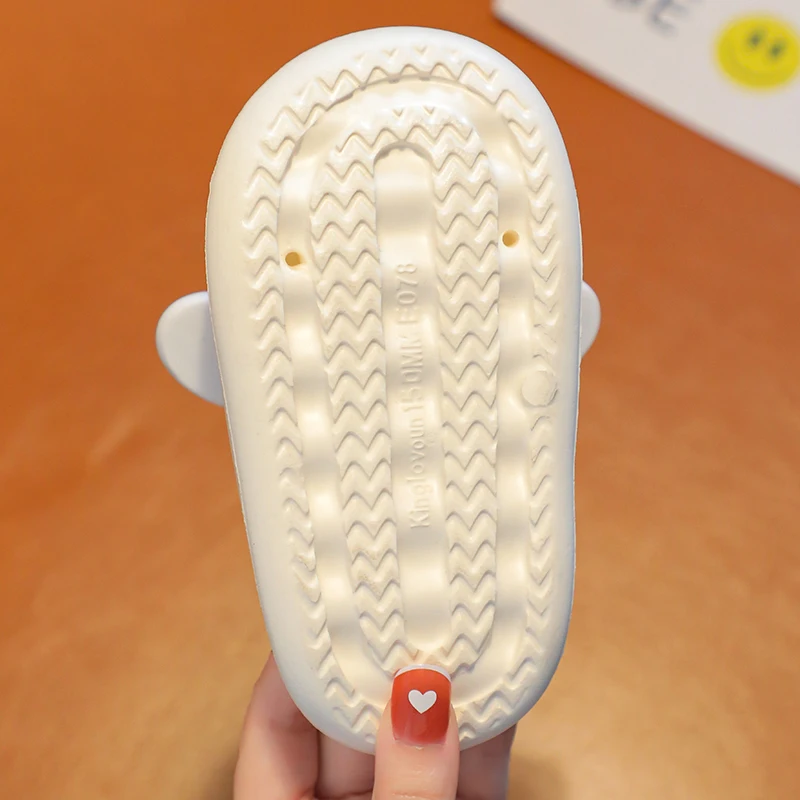Soft indoor dog flip flops children sandals cute cartoon animals slippers for boy girls Beach Shoes