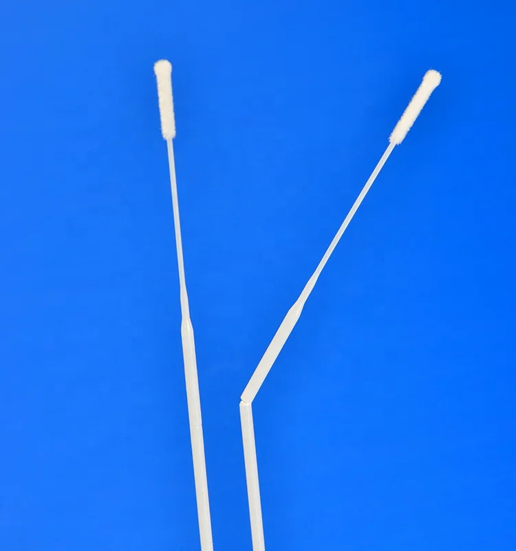 Flexible Handle Nasopharyngeal Sterile Nylon Flocked Swab for Sample Collection