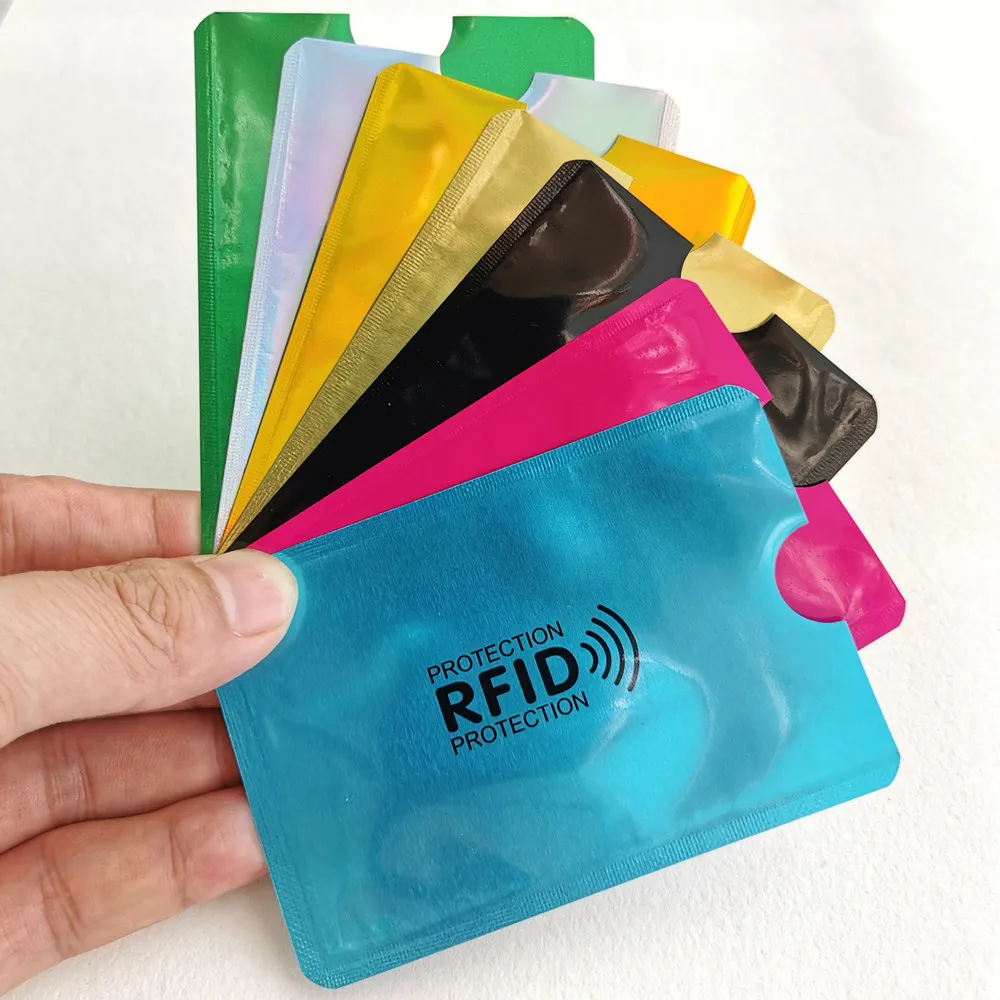Custom Bank & elections vote gift Anti Theft credit card holder protector 62*92 mm Secure Anti-Scan RFID blocking card sleeve