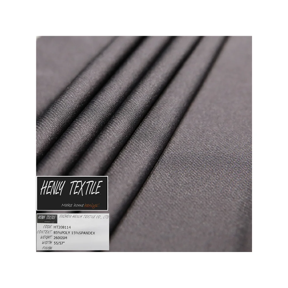 HT208114 85%POLYAMIDE 15%ELASTANE 260GSM KNITTED TRICOT FABRIC FOR LEGGING YOGA