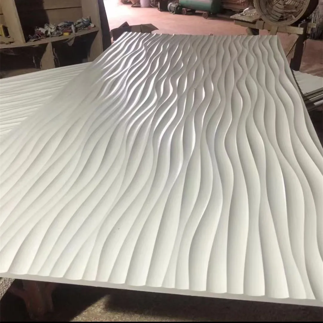 Внутренние деревянные настенные панели MDF 3D настенный гриль для украшения