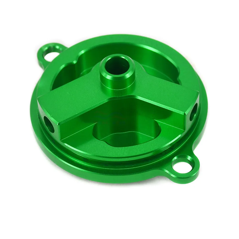 Motorcycle CNC Aluminum Billet Oil Filter Cover Plug For Kawasaki KLX250 KLX 250 D-Tracker 1993-2012 2013 2014 2015 2016